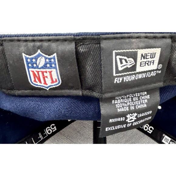 Brand New NEW ERA Los Angeles Rams 59FIFTY Fitted Hat 7 1/4 NFL Blue - Picture 13 of 15